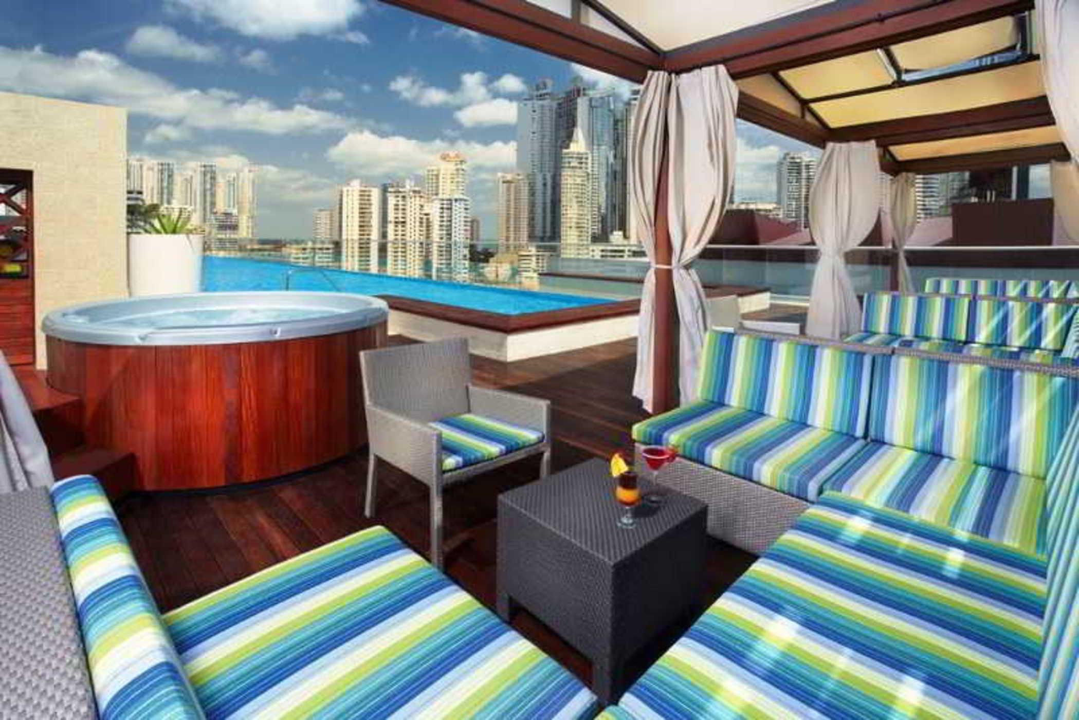 Megapolis Hotel Panama Ngoại thất bức ảnh Skyline Bar